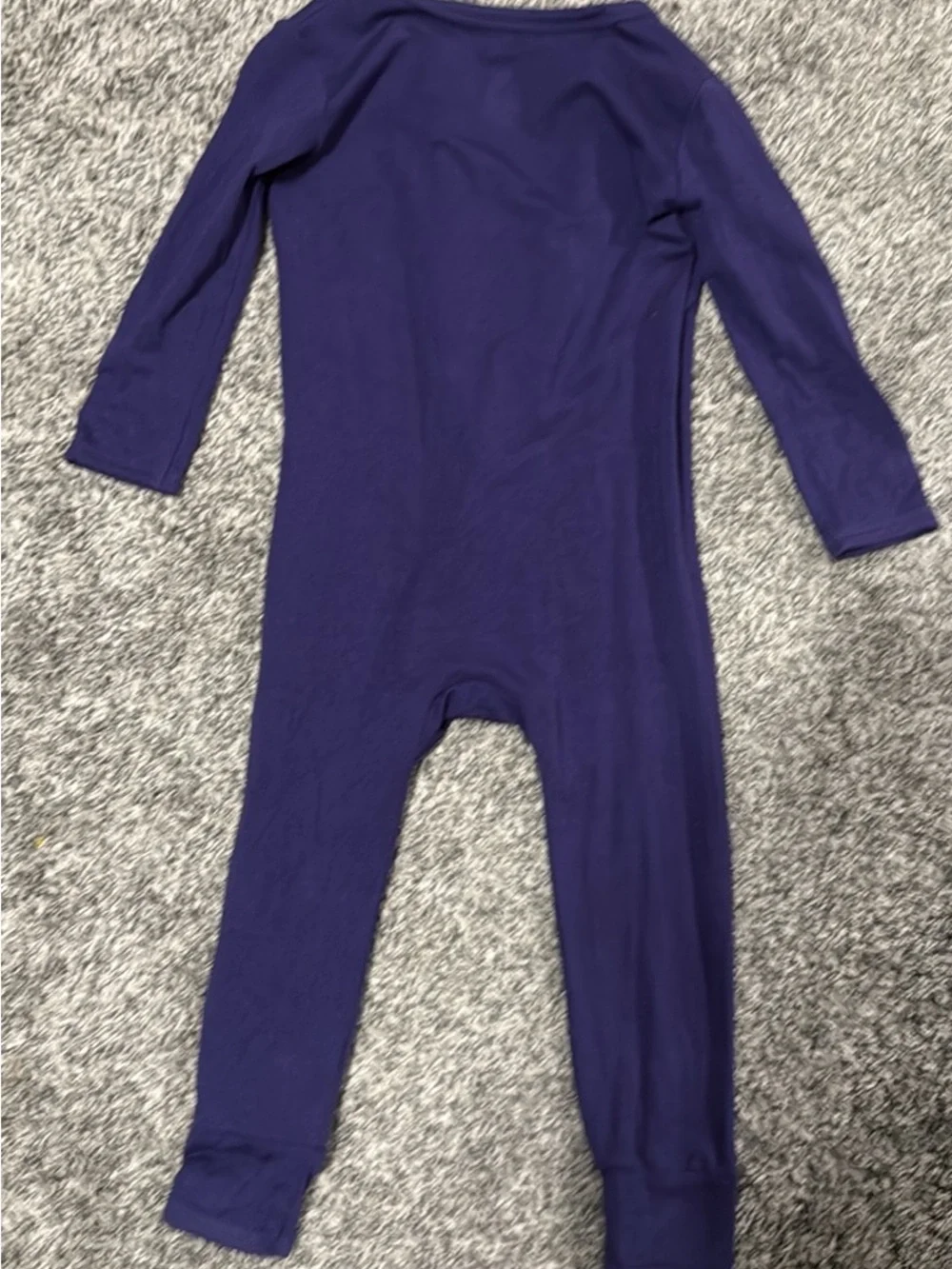 Kyte BABY Eggplant zip romper 2T